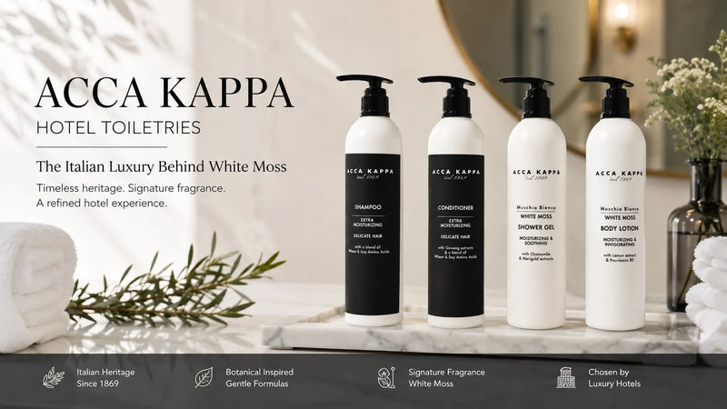 ACCA KAPPA Hotel Toiletries: The Italian Luxury Behind White Moss