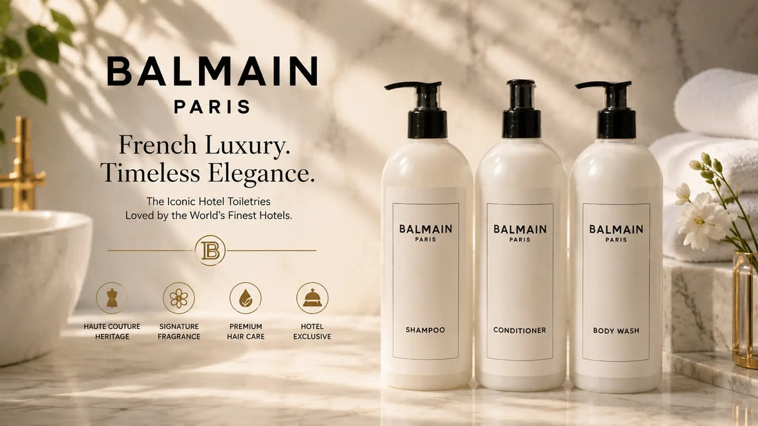 Balmain Hotel Toiletries: The French Luxury Haircare Collection Found in the World’s Finest Hotels