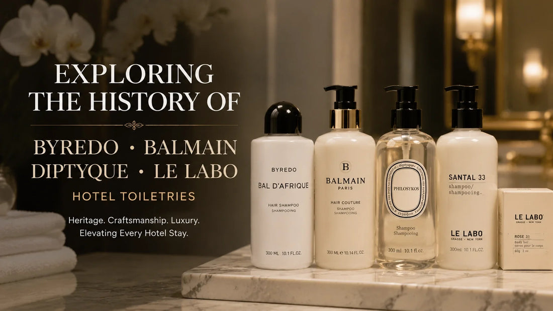 Exploring the History of Byredo BALMAIN Diptyque and Le Labo Hotel Toiletries