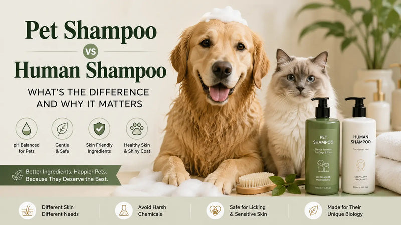 Pet Shampoo vs Human Shampoo: Why Your Pet Deserves a Formula Made Just for Them