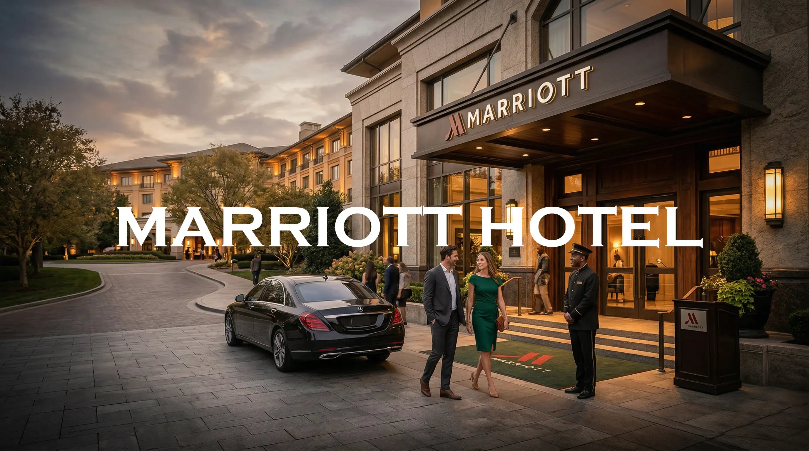 Marriott hotel shampoo and body wash collection with luxury hotel amenities designed for a premium five-star hospitality experience.