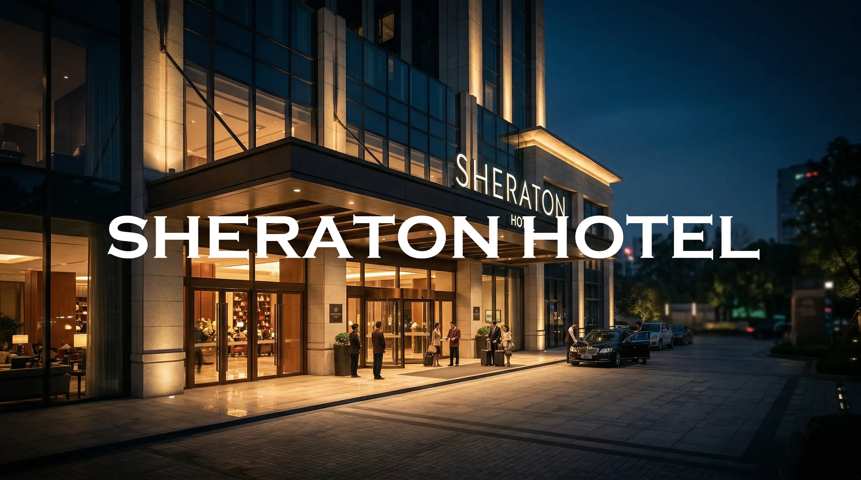 Sheraton hotel shampoo and body wash collection with luxury hotel amenities designed for a premium five-star hospitality experience.