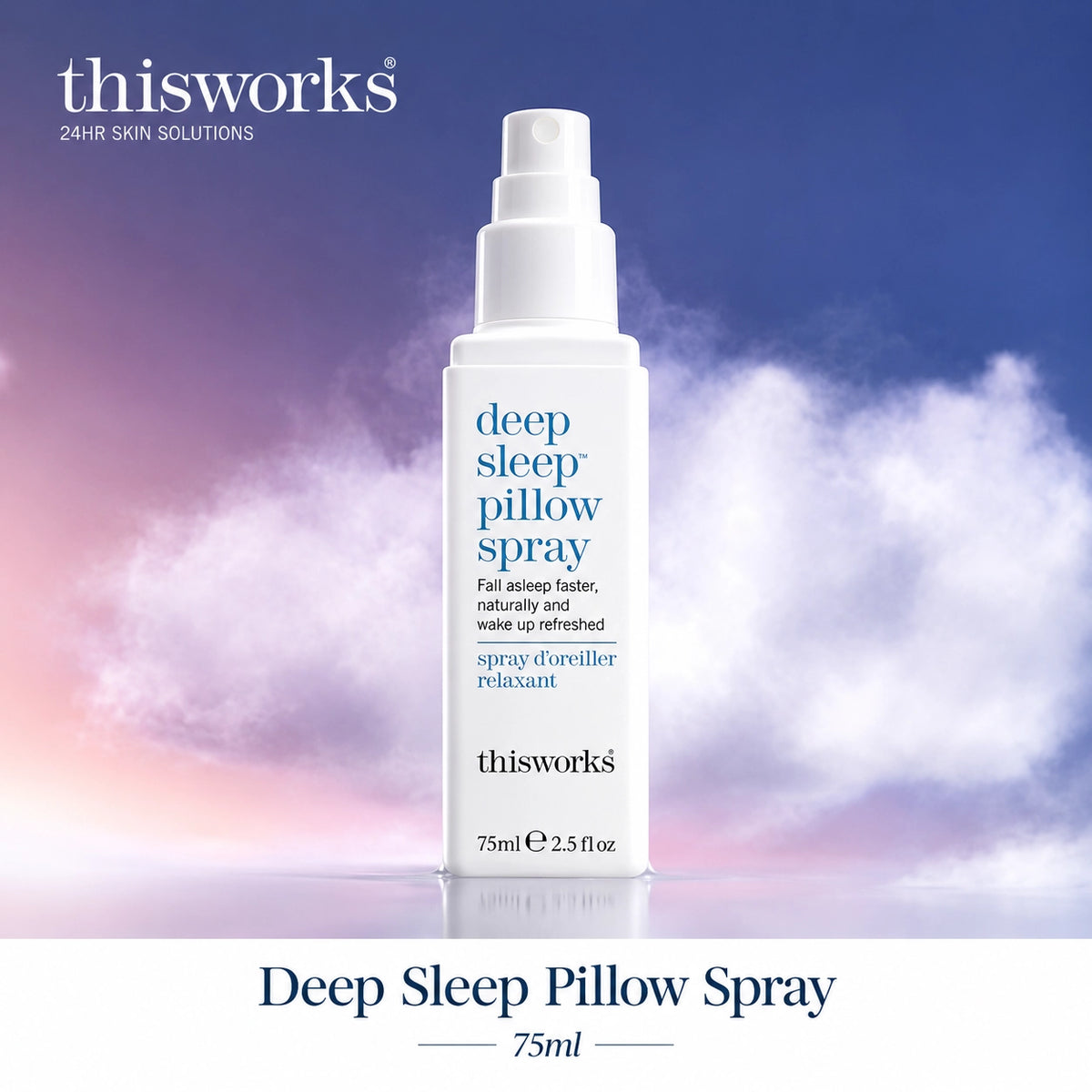 THISWORKS Deep Sleep Pillow Mist | Relaxing Sleep & Wellness Aromatherapy