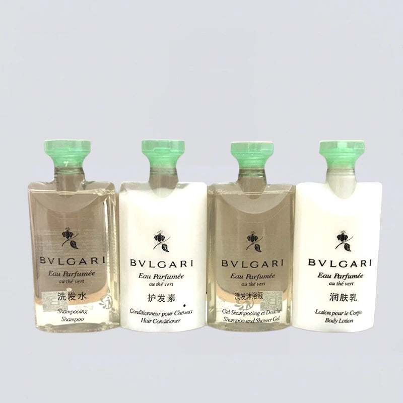 BVLGARI Green Tea Hotel Toiletries Collection | Luxury Shampoo, Body Wash & More (travel size 75ml)