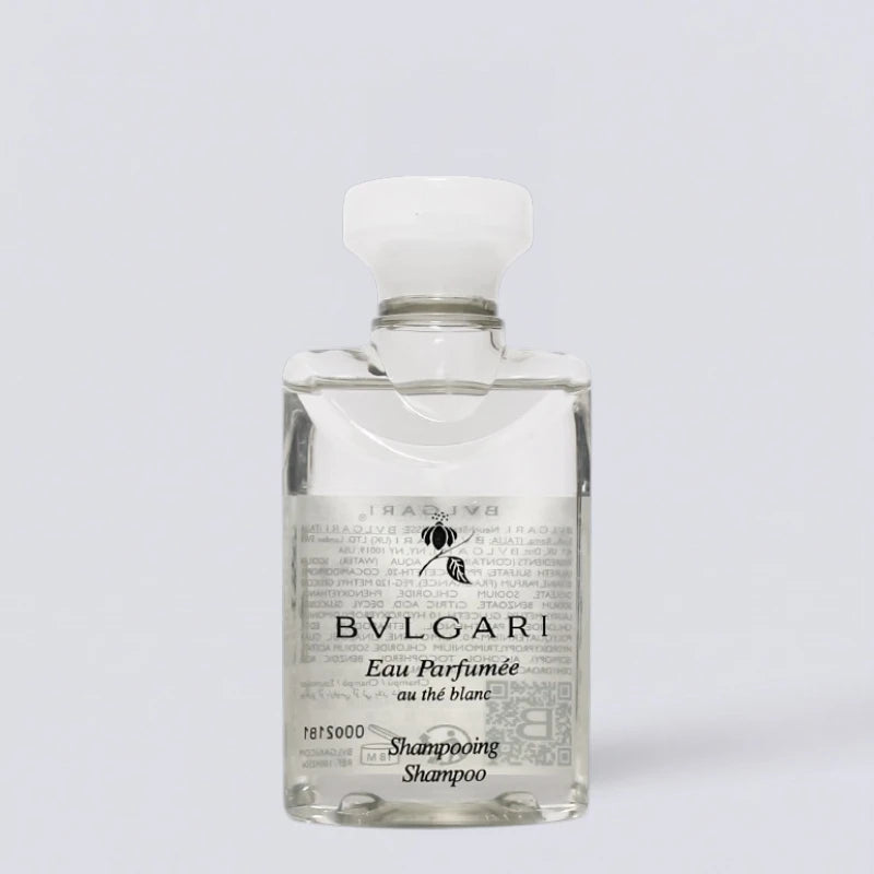 BVLGARI White Tea Hotel Toiletries Collection | Luxury Shampoo, Body Wash & More (travel size 75ml)