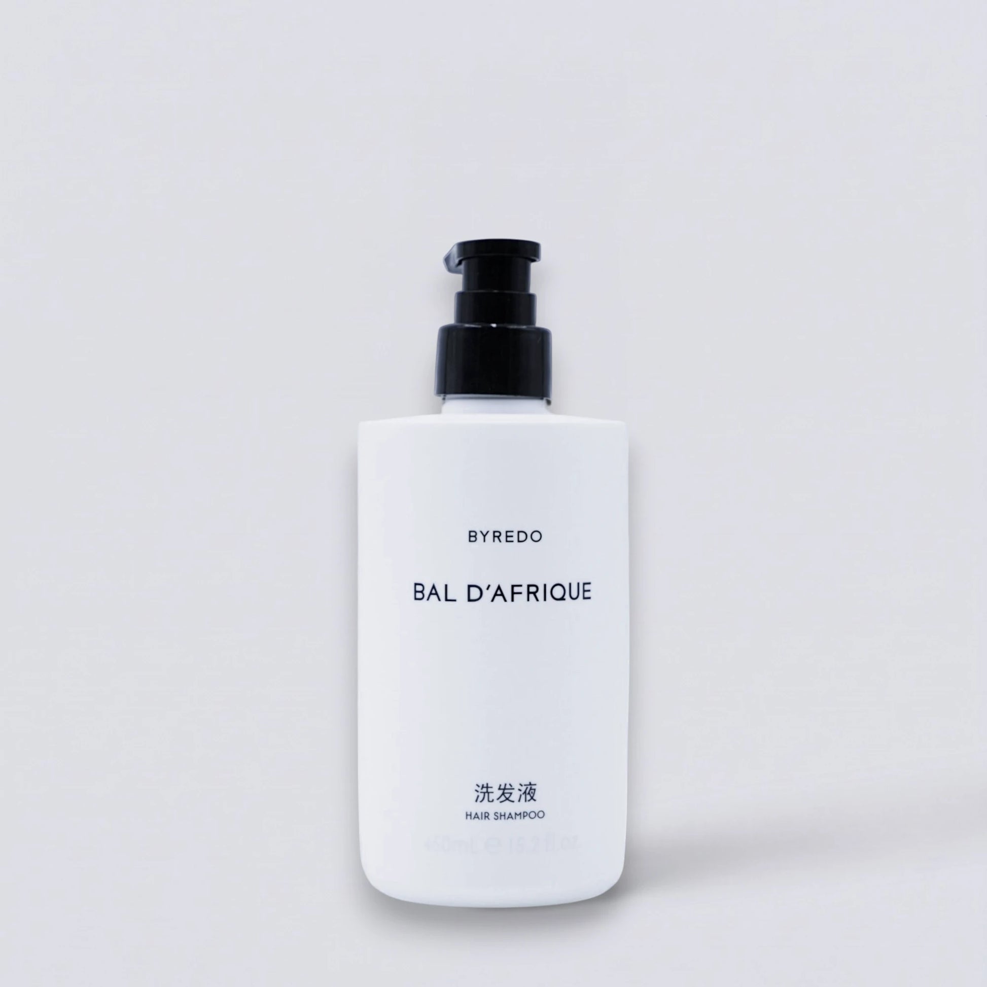 BYREDO Bal d'Afrique Shampoo 450ml, the exclusive signature hair care of InterContinental Hotels. Luxury botanical formula by Luxe Hotel Essentials.