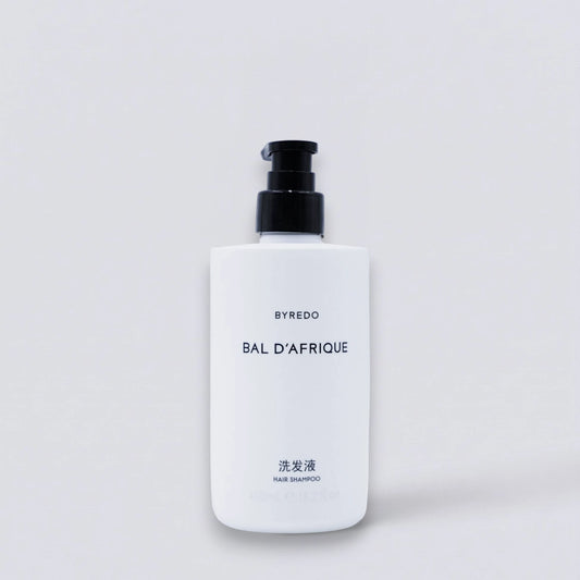 BYREDO Bal d'Afrique Shampoo 450ml, the exclusive signature hair care of InterContinental Hotels. Luxury botanical formula by Luxe Hotel Essentials.