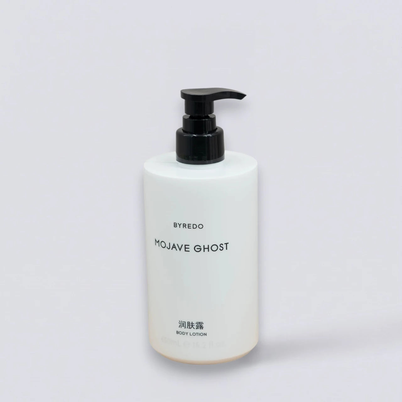 BYREDO Mojave Ghost Body Lotion 450ml, the iconic modern fragrance of Courtyard hotels. Lightweight and nourishing desert-inspired body cream by Luxe Hotel Essentials.