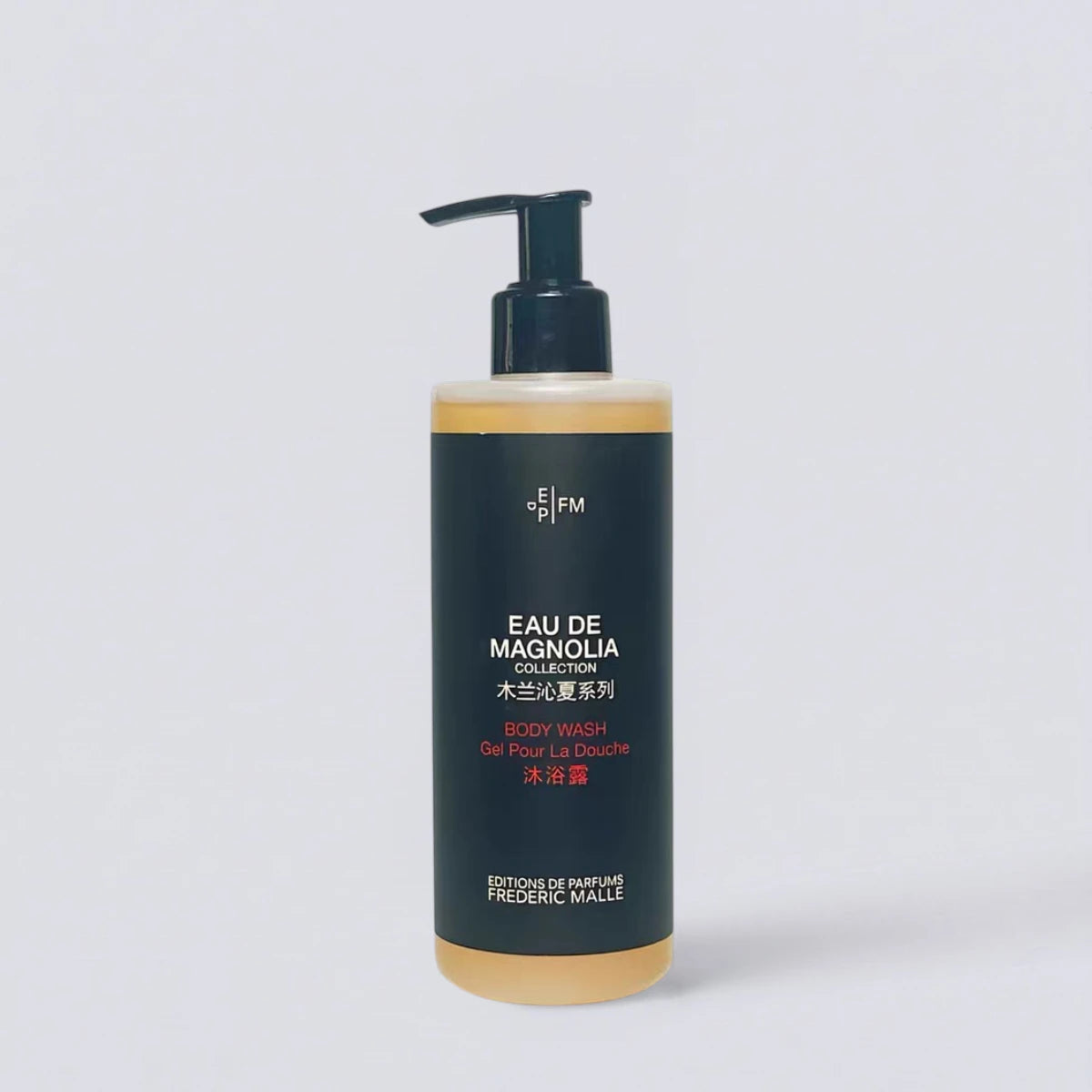 Frederic Malle EAU DE MAGNOLIA Shower Gel 300ml, as seen in Four Seasons luxury suites. Refreshing citrus and magnolia body wash by Luxe Hotel Essentials.
