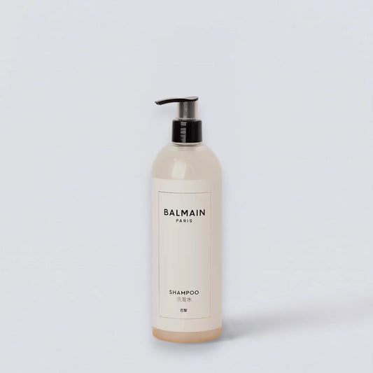 BALMAIN Paris Hair Couture Shampoo 475ml, the signature scent of Grand Hyatt Hotels. Professional Parisian hair care by Luxe Hotel Essentials.