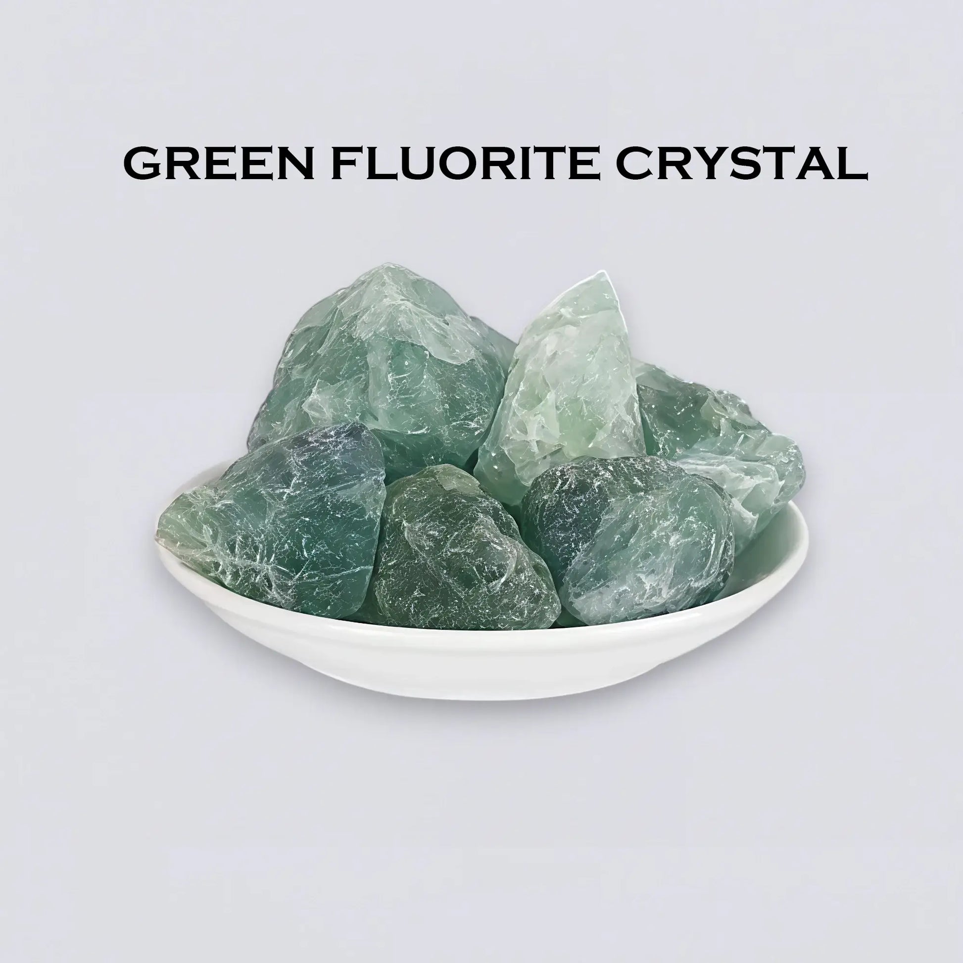 Raw Green Fluorite Crystal 100g, for focus and mental clarity. Refreshing botanical-toned aromatherapy stone by Luxe Hotel Essentials.