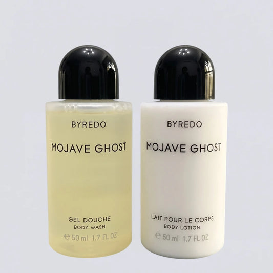 BYREDO Mojave Ghost Hotel Toiletries Travel Set | Luxury Shampoo, Body Wash & More (50ml)