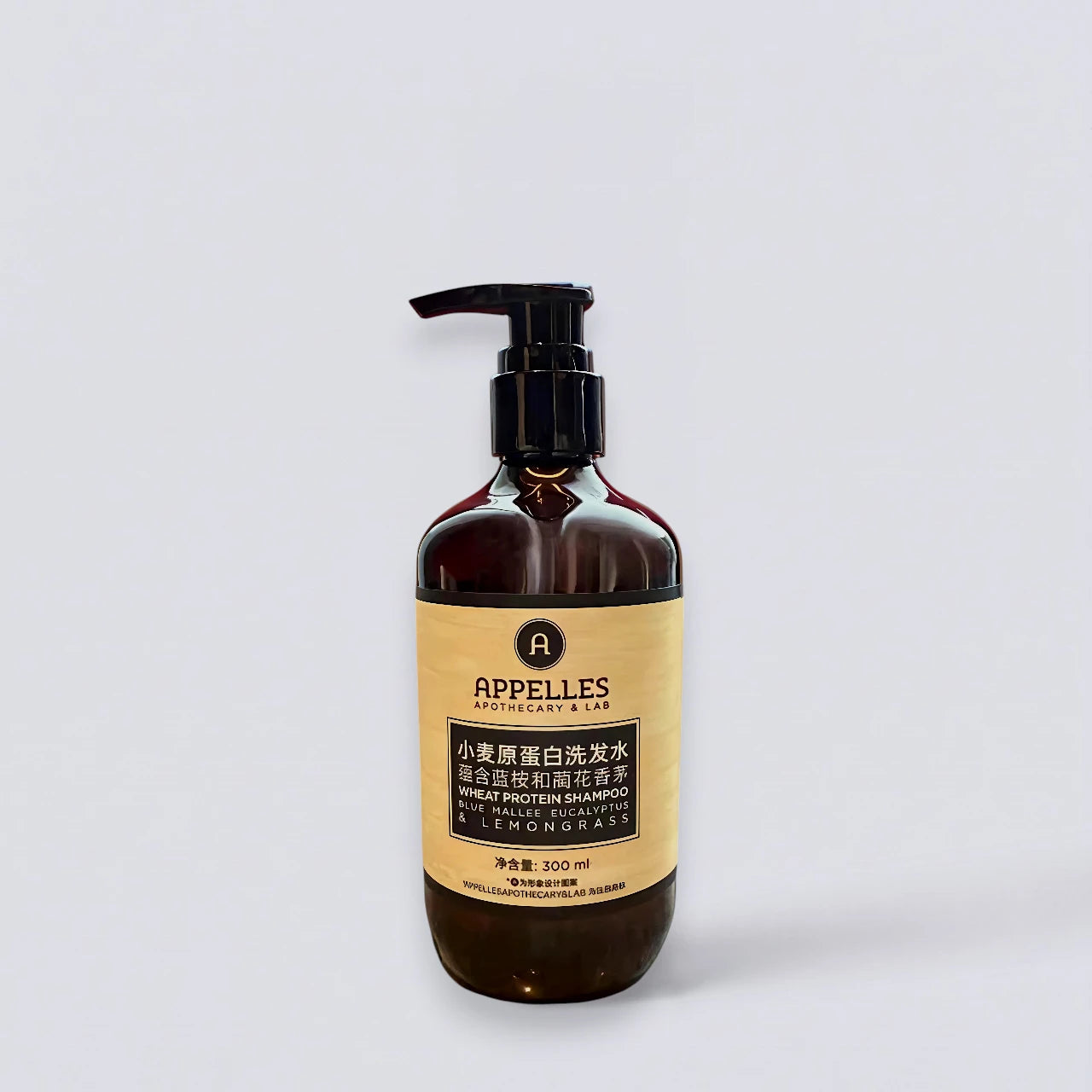 APPELLES Wheat Protein Shampoo 300ml, professional hair repair formula used in The Langham Hotels. Strengthening botanical care by Luxe Hotel Essentials.