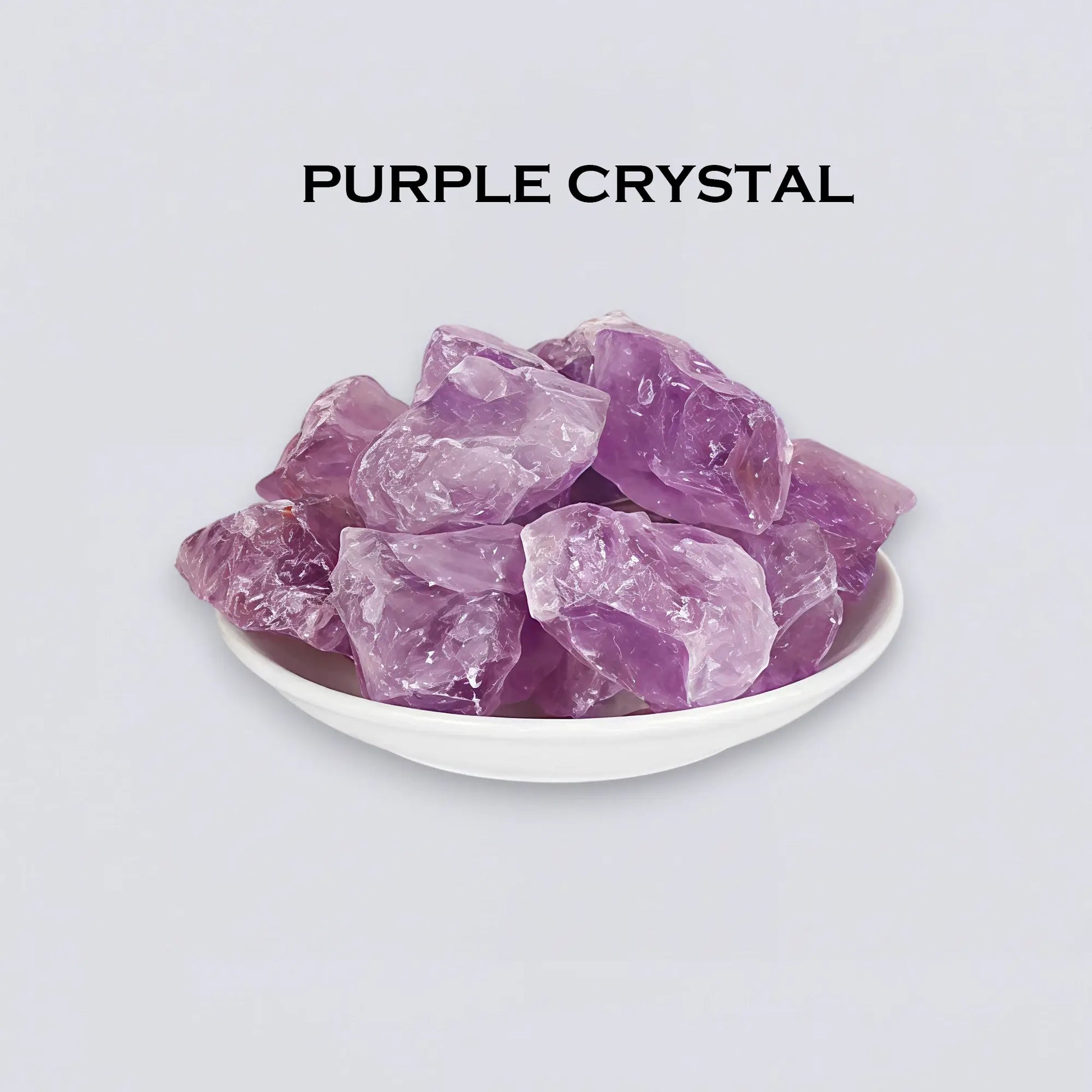 Natural Purple Crystal 100g, calming and soothing aromatherapy stone. Elegant raw amethyst decor for a sensory retreat by Luxe Hotel Essentials.