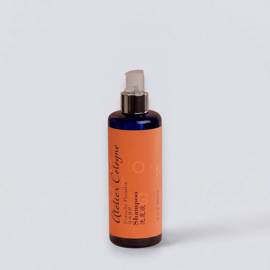 Atelier Cologne Shampoo 300ml, the signature scent of Mandarin Oriental Hotels. Premium citrus hair care by Luxe Hotel Essentials.