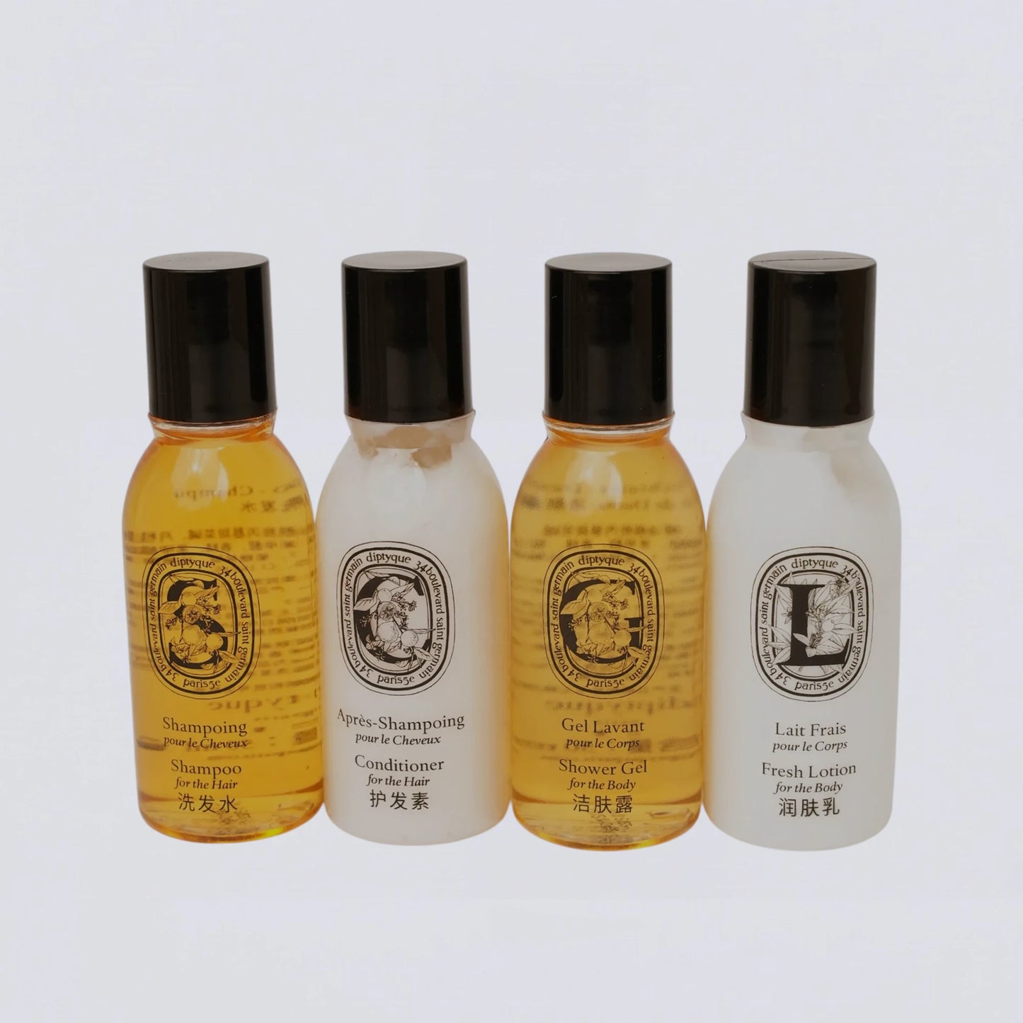 DIPTYQUE Fleur d'Oranger Hotel Toiletries Collection | Luxury Shampoo, Conditioner, Body Wash & Lotion (travel size 50ml)