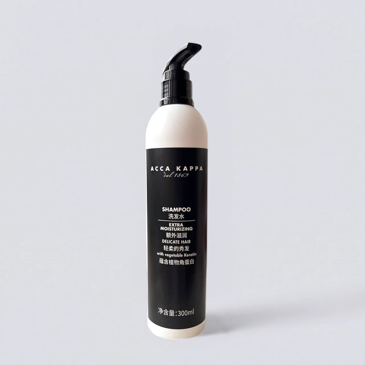 ACCA KAPPA White Moss Shampoo 300ml, the signature scent of Marriott Hotels. Professional hotel amenities by Luxe Hotel Essentials.