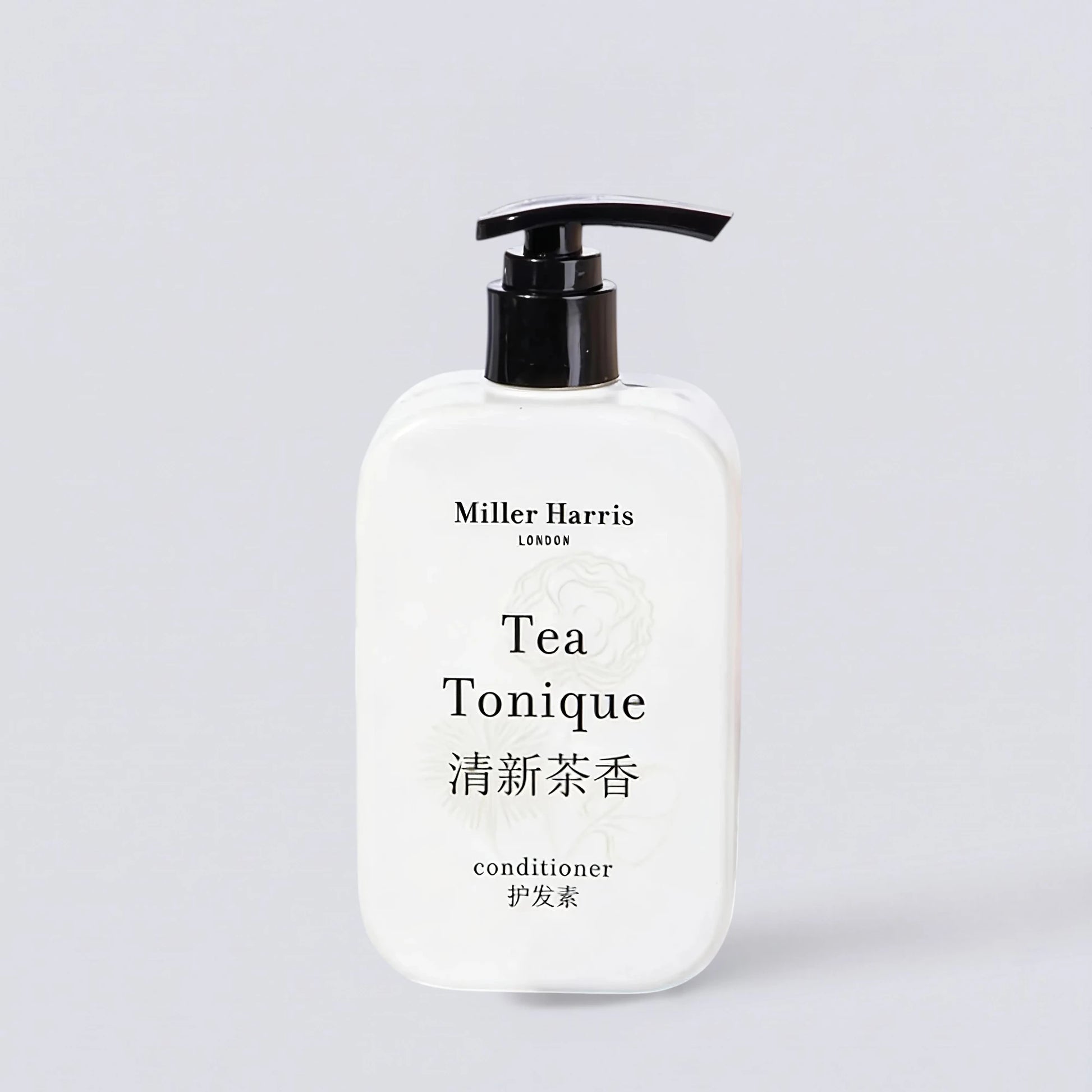 Miller Harris Tea Tonique Conditioner 340ml, premium hair repair with the elegant scent of Miller Harris London. Botanical formula by Luxe Hotel Essentials.