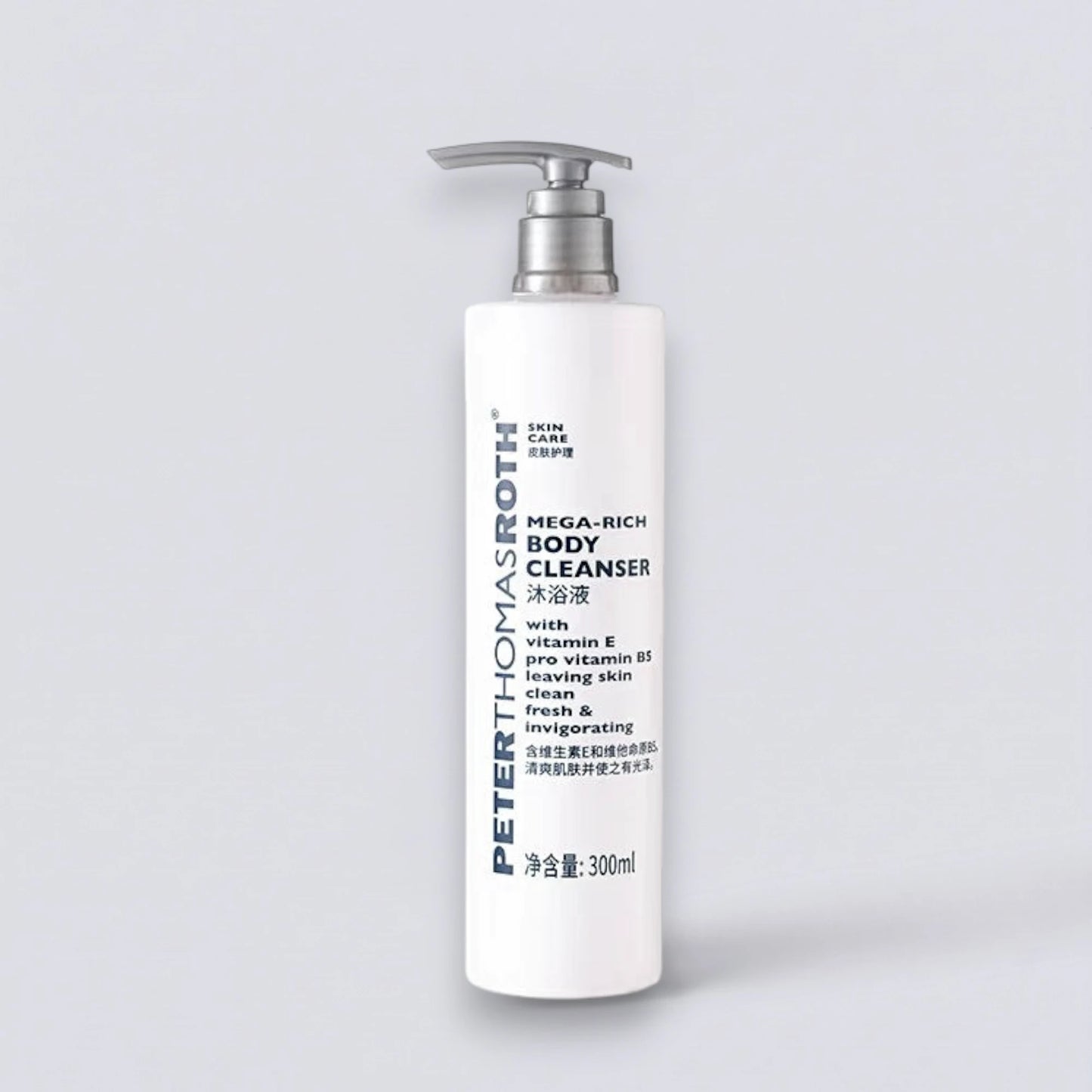 Peter Thomas Roth Mega-Rich Body Wash 300ml, as seen in Hilton guest rooms worldwide. Energizing and revitalizing citrus body cleanser by Luxe Hotel Essentials.