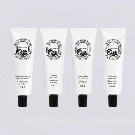 DIPTYQUE Philosykos Hotel Toiletries Collection | Luxury Shampoo, Body Wash & More (travel size 50ml)