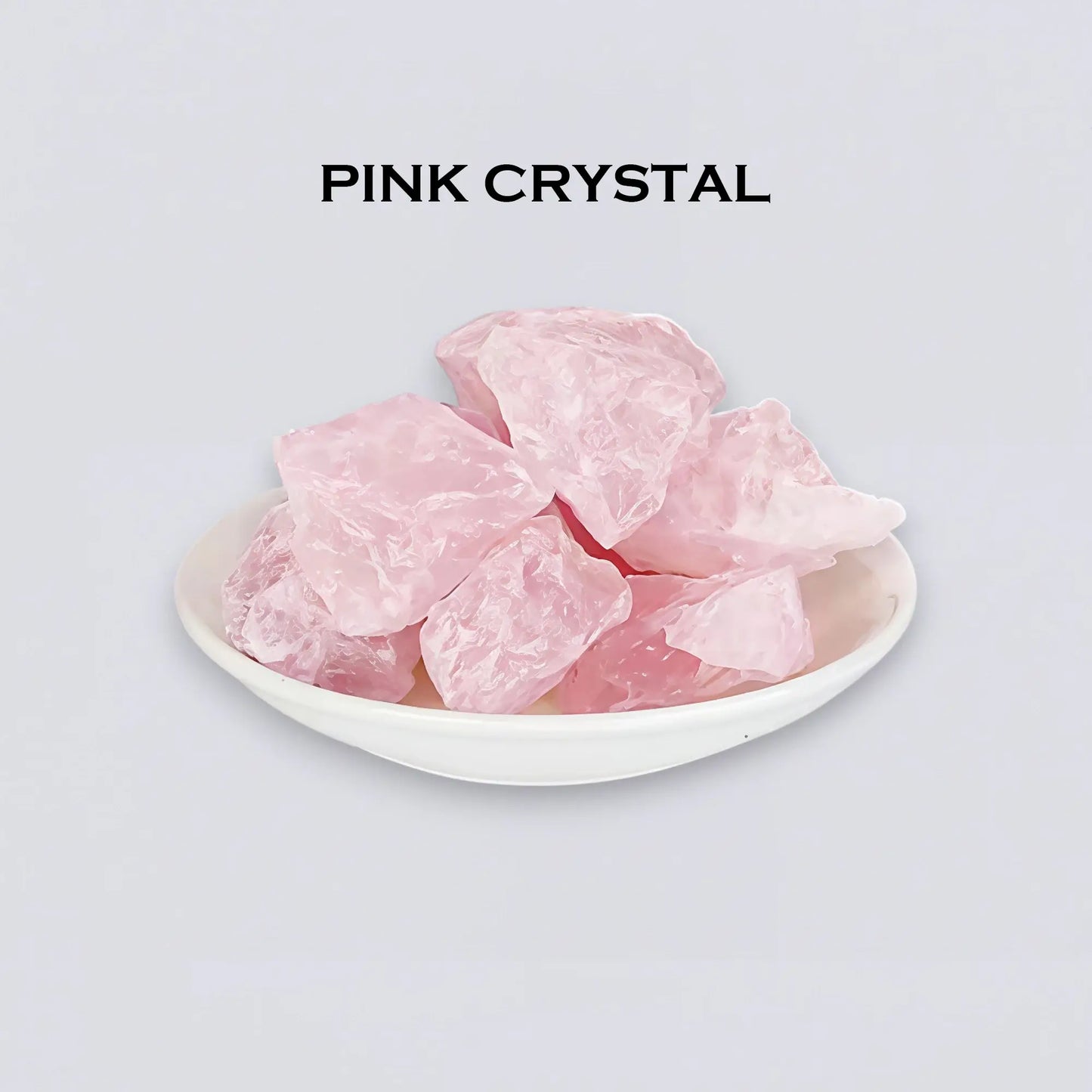 Rose Pink Quartz Crystal 100g, the stone of unconditional love. Soft aesthetic aroma stone for a romantic home ambiance by Luxe Hotel Essentials.