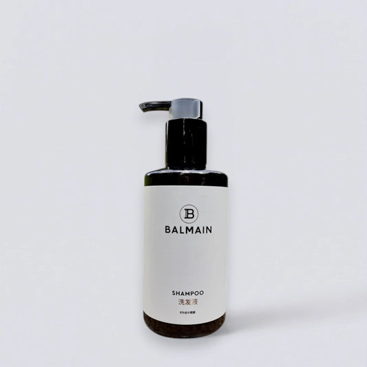 BALMAIN Paris Shampoo 300ml, the iconic hair care of Sofitel Hotels. French luxury hair couture by Luxe Hotel Essentials.